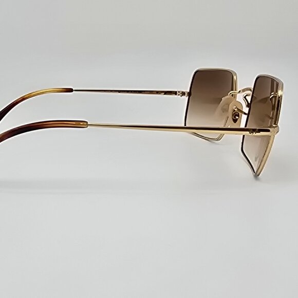 Ray-Ban RB1969 914/751 Rectangle Arista Gold Frame Brown Gradient Len Sunglasses - Picture 5 of 15